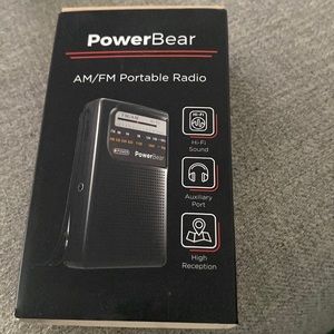 Power Bear AM/FM portable radio NEW